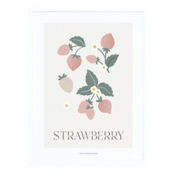 Affiche encadrée Strawberry - Lilipinso