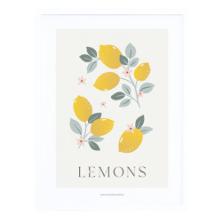 Affiche encadrée Lemons - Lilipinso