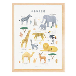 Affiche encadrée Animals from Africa - Lilipinso
