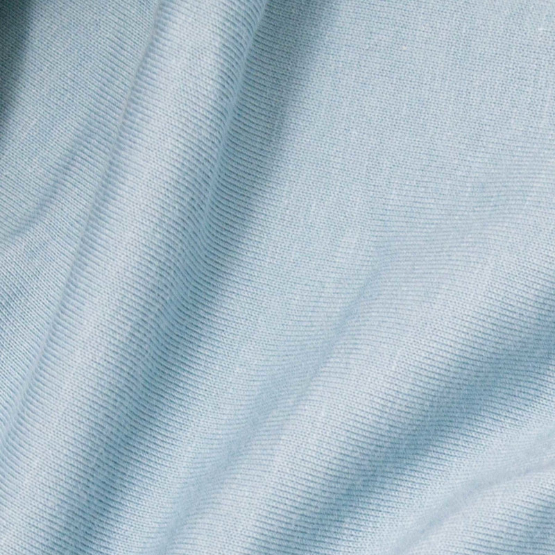 Drap housse en Coton bio Bleu Celadon 90x190