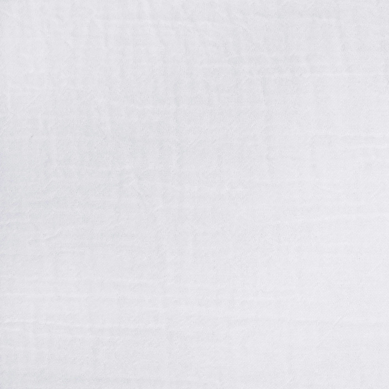 Parure de lit en Coton Bio froissé Blanc - 240x260 + 60x60
