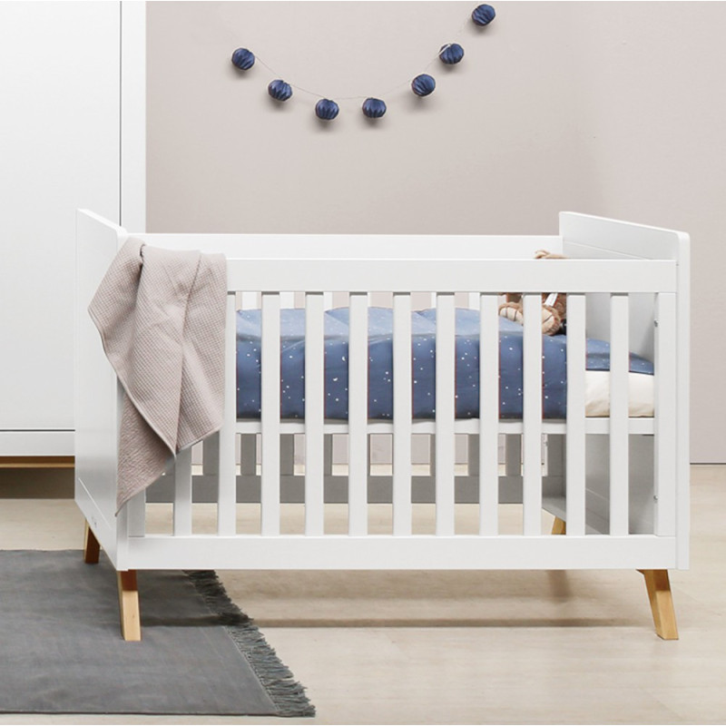 Chambre bébé complète Alix blanc/bois